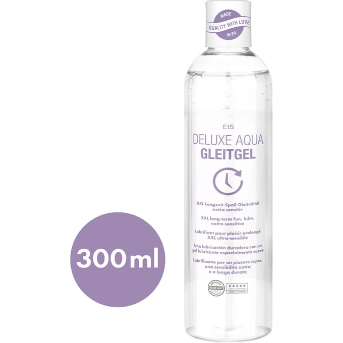 EIS, Deluxe Aqua glijmiddel, langdurige werking op waterbasis, extra gevoelig, 300 ml