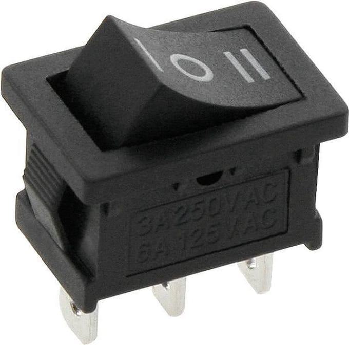 Push schakelaar - 3 Standen - 250V 3A - SP3T