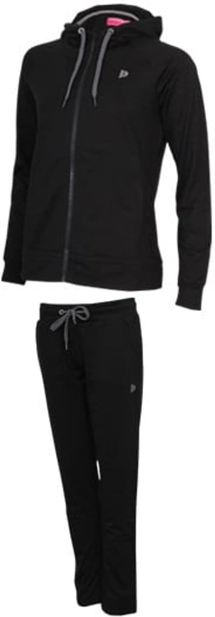 Donnay - Joggingsuit Nora - Joggingpak - Dames - Black (020) - maat S