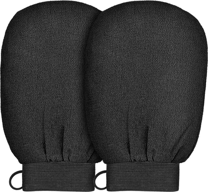 Jinius ® - Exfoliating glove - Scrub Handschoen - Scrub - Verwijderd Fake Tan Dode Huidcellen