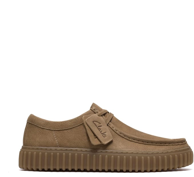 CLARKS Torhill Lo Heren Veterschoenen - Dark Sand Lea