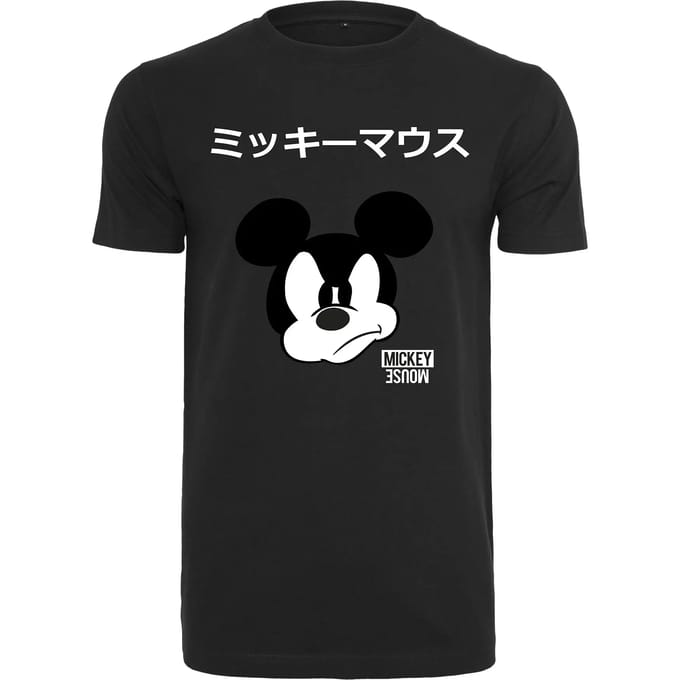 Merchcode Mickey Mouse - Mickey Japanese Heren T-shirt - M - Zwart