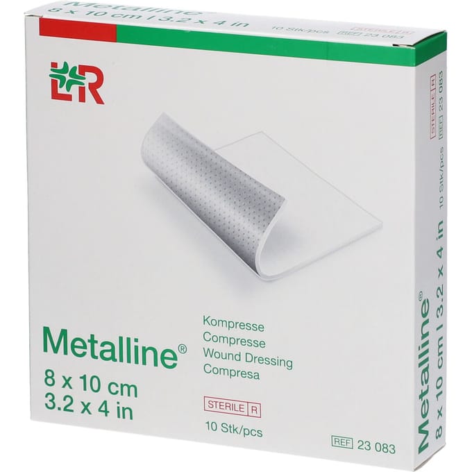 Metalline Steriel Kompres 8 x 10cm 23083 10 Compressen
