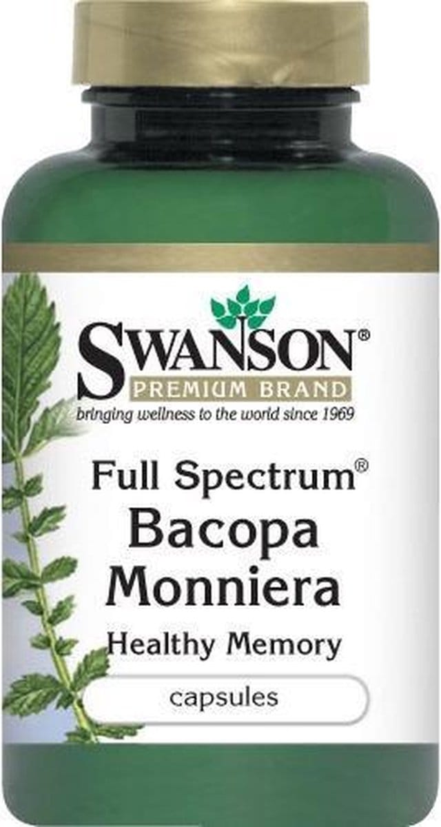 Supplementen - Bacopa monniera 50mg - Vegan - 90 Capsules - OstroVit -