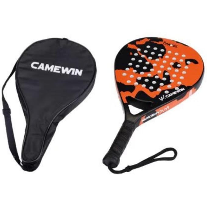Nieuwe Strandrackets 3K Koolstofvezel Tennisracket oranje
