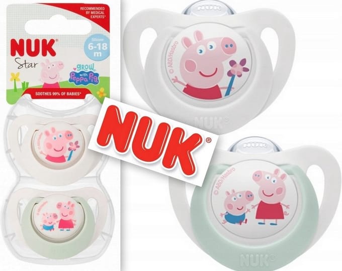 NUK Star siliconen fopspeen - Peppa Pig 6-18 maanden