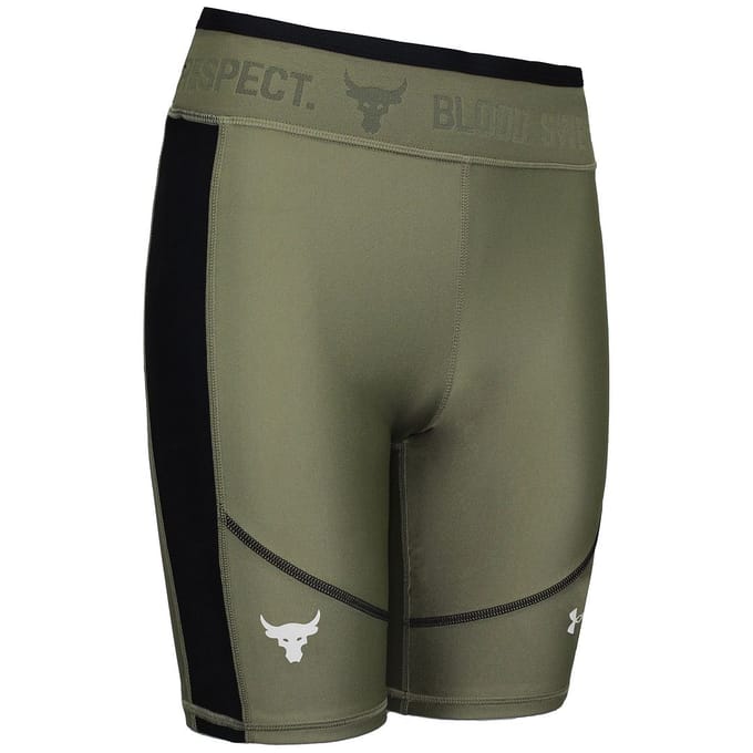 Under Armour Project Rock Dames Groen Fietsshort