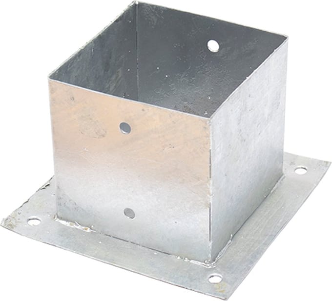 Wovar Paalhouder op plaat 15 x 15 x 15 cm | Per Stuk