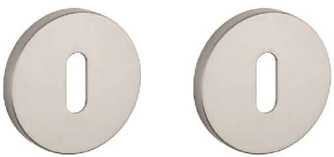 Stijlrozet nikkel ronde sleutel 52 mm