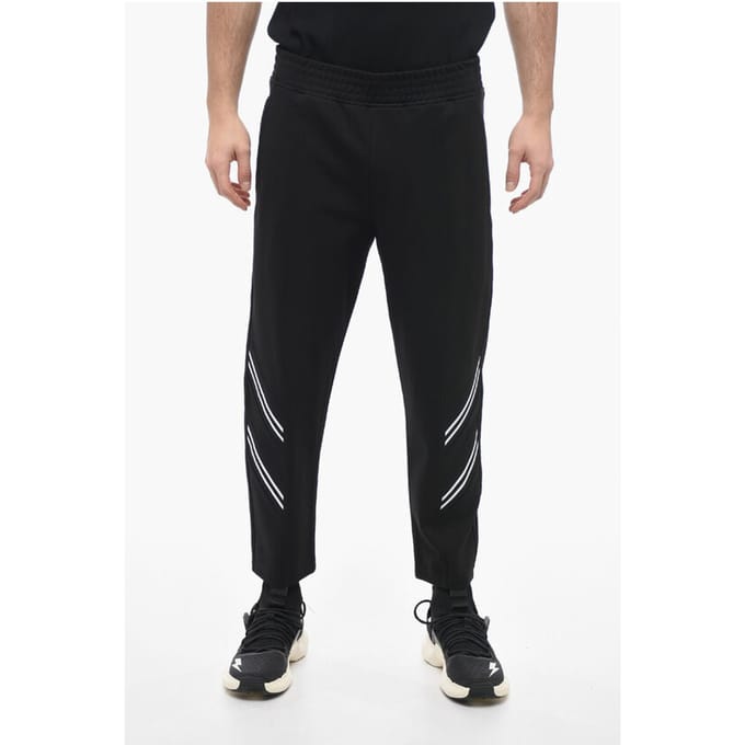 Enkel geplooide slim fit REM + VARSITY joggingbroek