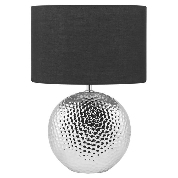 NASVA - Tafellamp - Zwart/Zilver - Keramiek