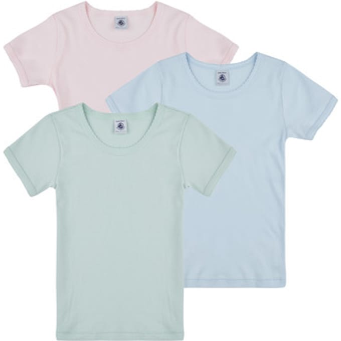 Petit Bateau  T-shirt Korte Mouw 3 TEE SHIRTS MC
