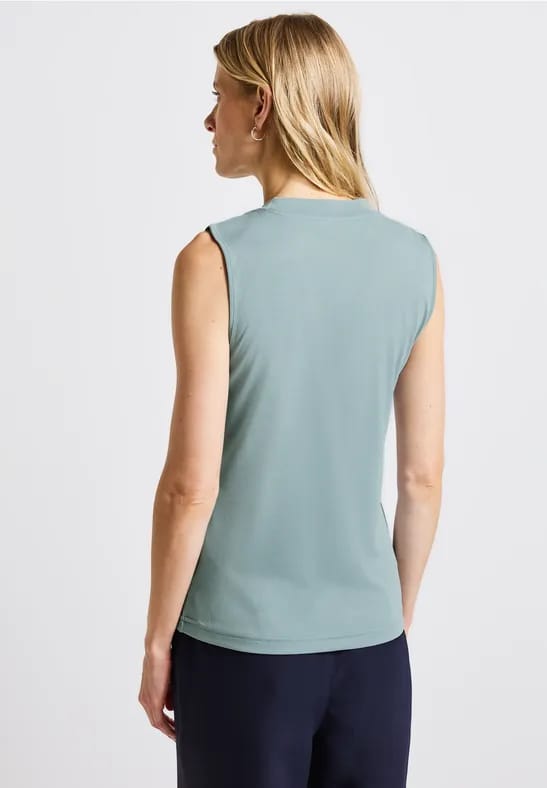 Silk-Look geribbelde top