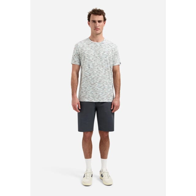 Gestreepte T-shirt met ronde hals en korte mouwen