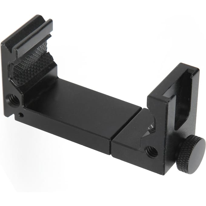 Mobiele Telefoon Statief Mount Clip Verstelbare Telefoonklem met Cold Shoe voor Invullicht black
