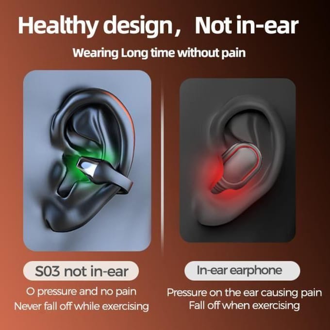 Blanc-Écouteurs Bluetooth sans fil à clip avec micro, écouteurs à conduction Sophia, écouteurs à oreille ouve