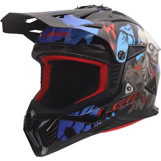 LS2 MX708 Fast II Zombie II Motocrosshelm -