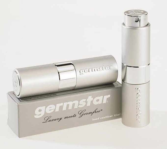 Startset Germstar DeLuxe Twist spray Agua zilver 15ml - navulling 474ml