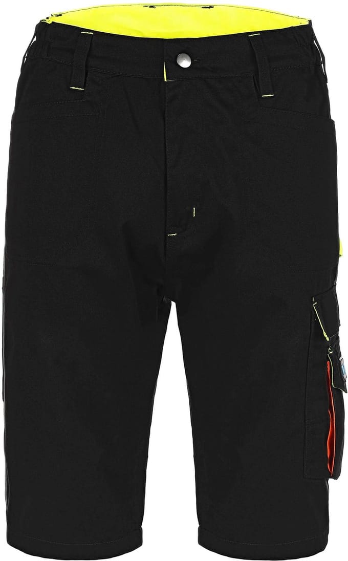 TMG PROFILE WORK Korte Werkbroek HEREN Werkshort Zwart - Ripstop - Ademend - Lichtgewicht
