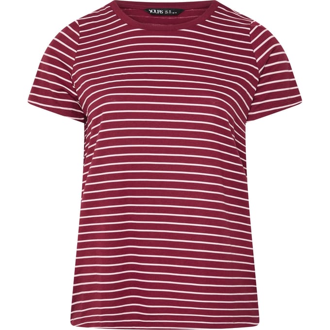 Yours Rood Gestreept Tshirt Size 38