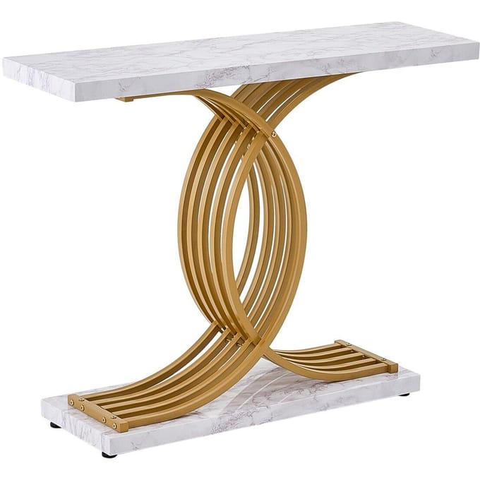 Table Console Étroite pour Canapé Table de Canapé 39,4 po pour Entrée & Salon