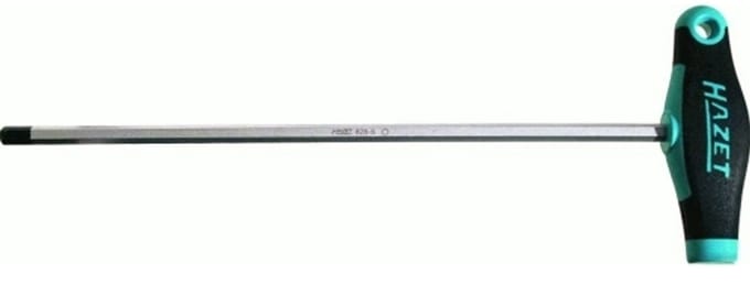 Hazet 828-6 Werkplaats Inbusschroevendraaier Sleutelbreedte (metrisch): 6 mm Koplengte: 200 mm Afmeting, lengte: 234 mm