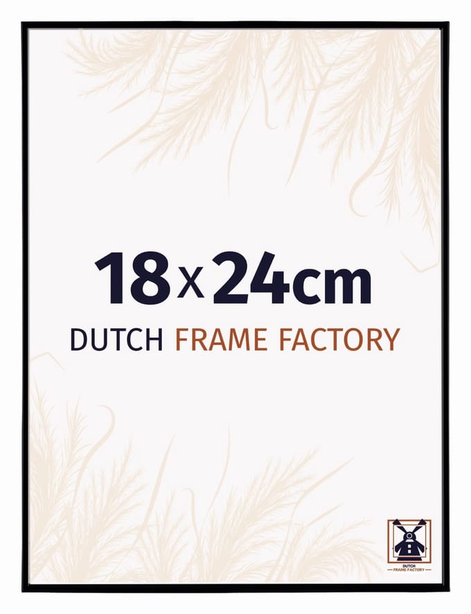 Fotolijst 18x24 cm - Kunststof - Zwart Mat - Easy