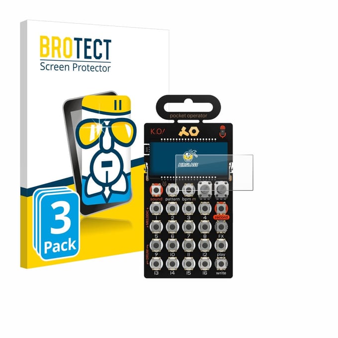 Screenprotector 3 Stuks voor Teenage Engineering PO-33 K.O! Beschermglas transparant