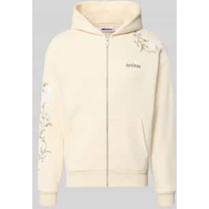 relaxed fit sweatjack met capuchon