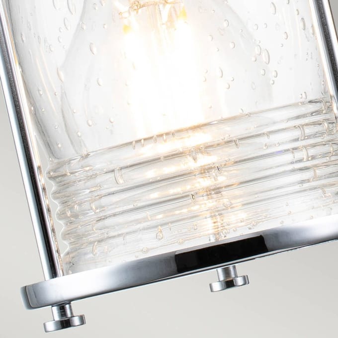 Kichler LED Badkamerarmatuur Ashland Bay | 2X E27 Max 60W | IP44 | Polished Chrome