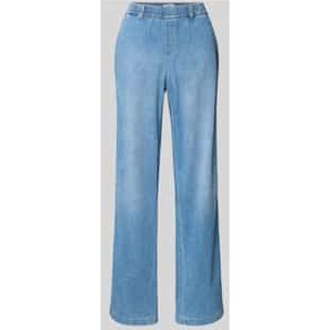 Brax Dames Palazzobroek  Style MAINE USED LIGHT BLUE, lichtblauw, maat 36