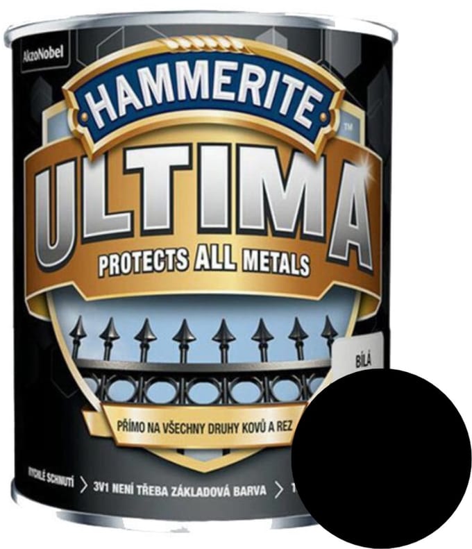 Hammerite ULTIMA 0,75, zwart mat