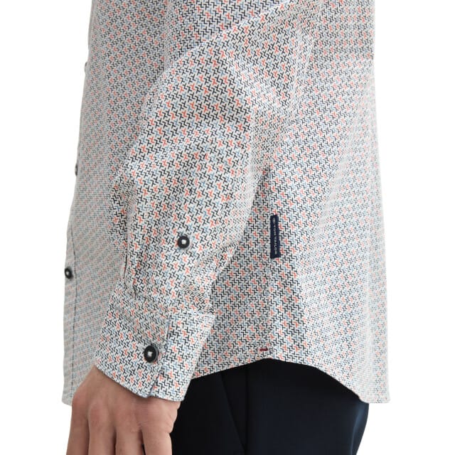Tom Tailor - Lange mouw overhemd - Heren - M - Gebroken wit - Katoen - 1045935