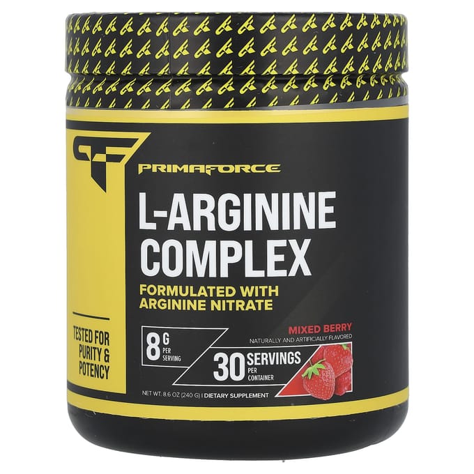 Primaforce, Complexe de L-Arginine, Baies Mélangées, 8,6 oz (240g)