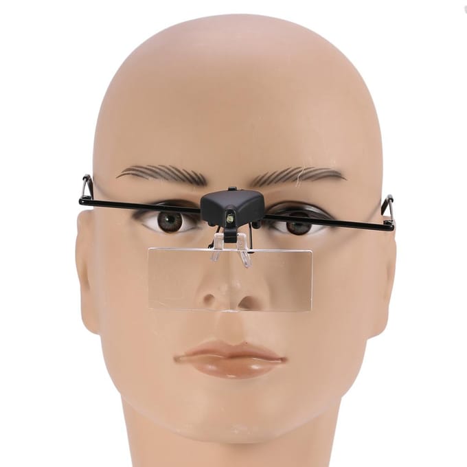 1.5X 2.5X 3.5X Bril LED Vergrootglas Handsfree Hoofd Wimperverlenging Vergrootglas