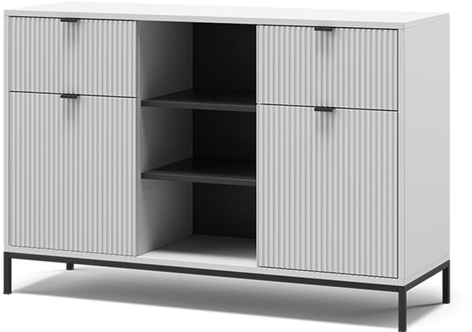 Vicco Eliza Dressoir – 120 x 81.2 cm met 2 lades en 2 deuren Wit