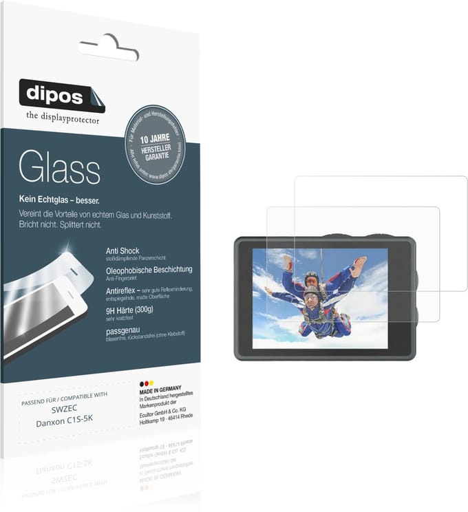dipos – 2x Matte Pantserfolie geschikt voor SWZEC Danxon C1S-5K | 9H Screenprotector