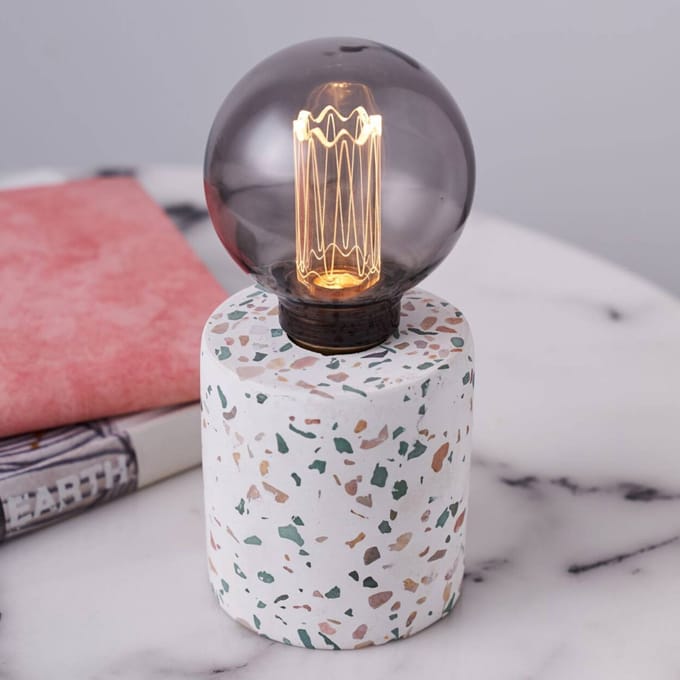 Paulmann Pauleen LED-tafellamp Elegant Flare E27 2500K 3lm 0,2W Terrazzo