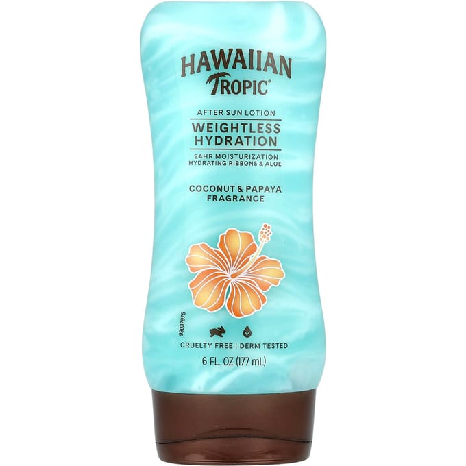 After Sun Lotion, Gewichtloze Hydratatie, Kokos & Papaja, 177ml (6 fl oz) white