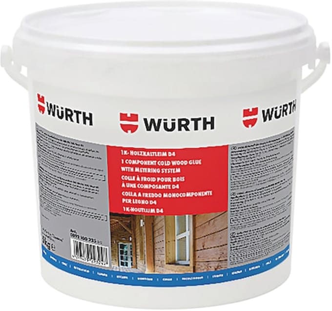 Wurth - Houtkoudlijm 1c d4 - 1-component-houtkoudlijm d4 x 1 st
