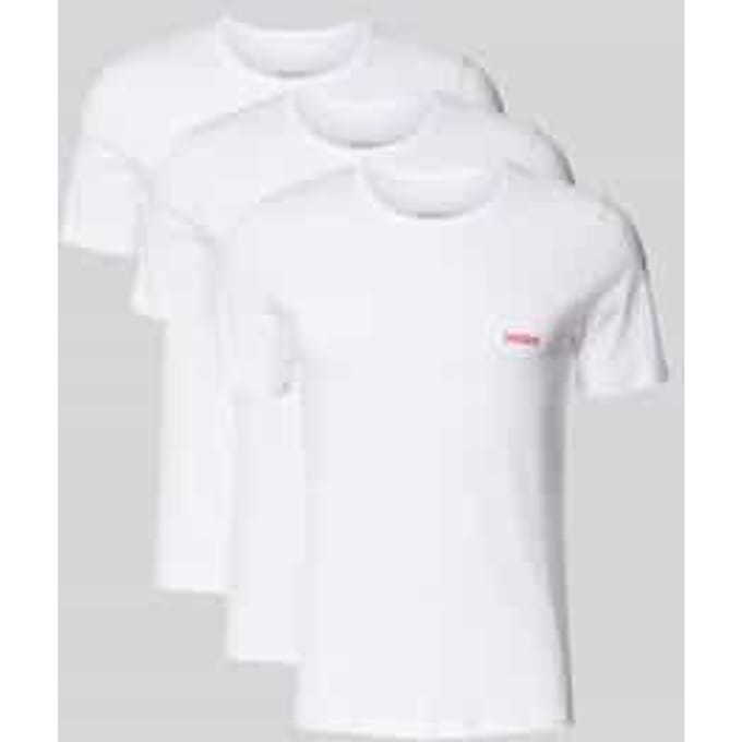 HUGO T-shirts regular fit (3-pack) - heren T-shirts O-hals - wit