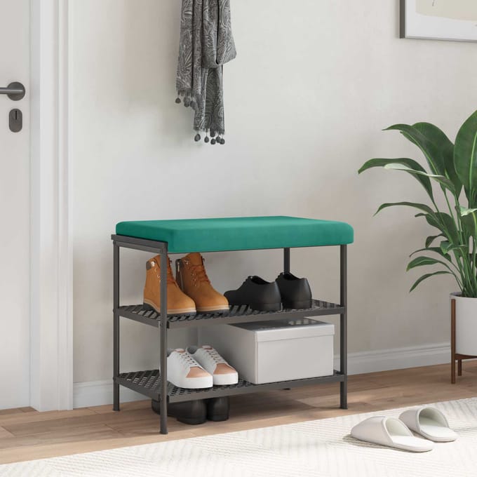 vidaXL - Bankkussen - fluweel - Turquoise - Diepte - 35 - cm