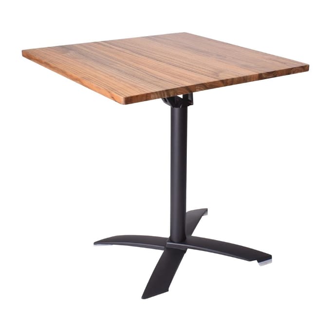 Opklapbare Indoor Bistro Tafel Helsinki 70x70cm - Gastronoble FT986