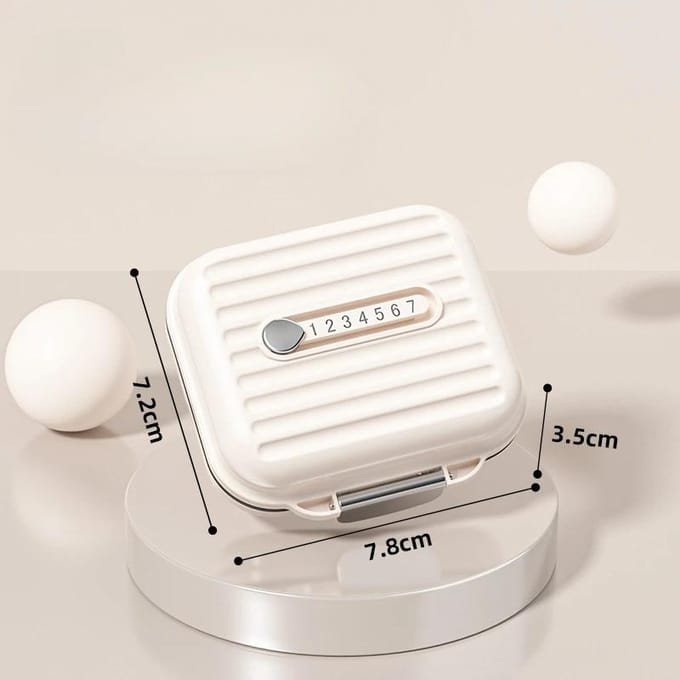 Mini pilulier portable à 7 compartiments pour médicaments hebdomadaires, organisateur de stockage de vitamines, comprimés de voyage, boîte scellée, étui à pilules violet