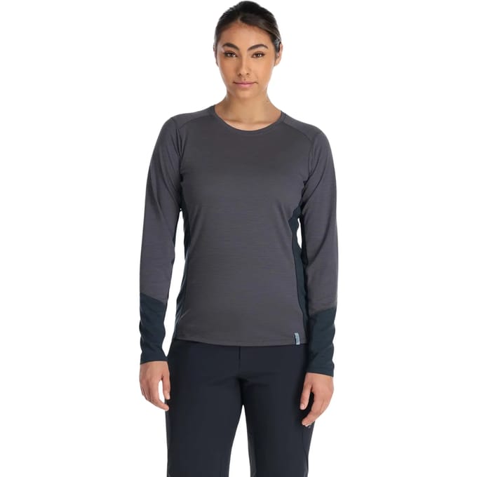Dames-T-shirt met lange mouwen Rab Syncrino Base