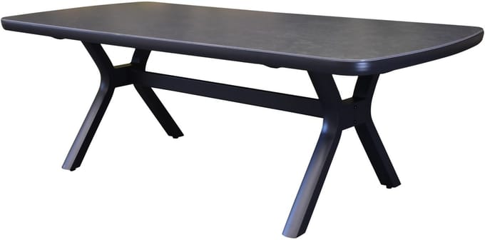 Vespera dining tuintafel 220x100xH74 cm antraciet