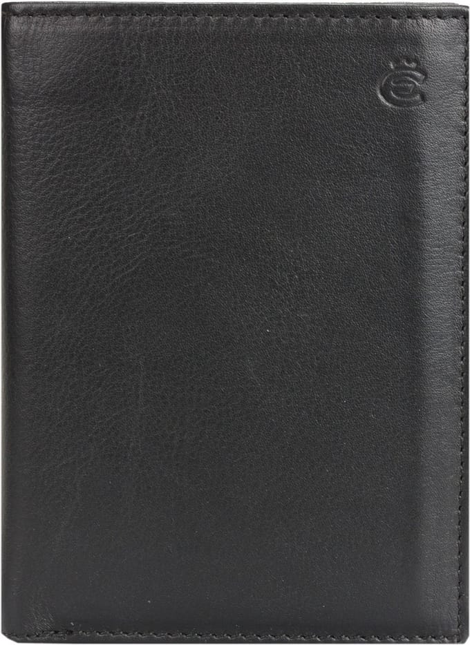 Esquire Eco Business Card Case Leer 9 cm - 9 Sleuven - schwarz