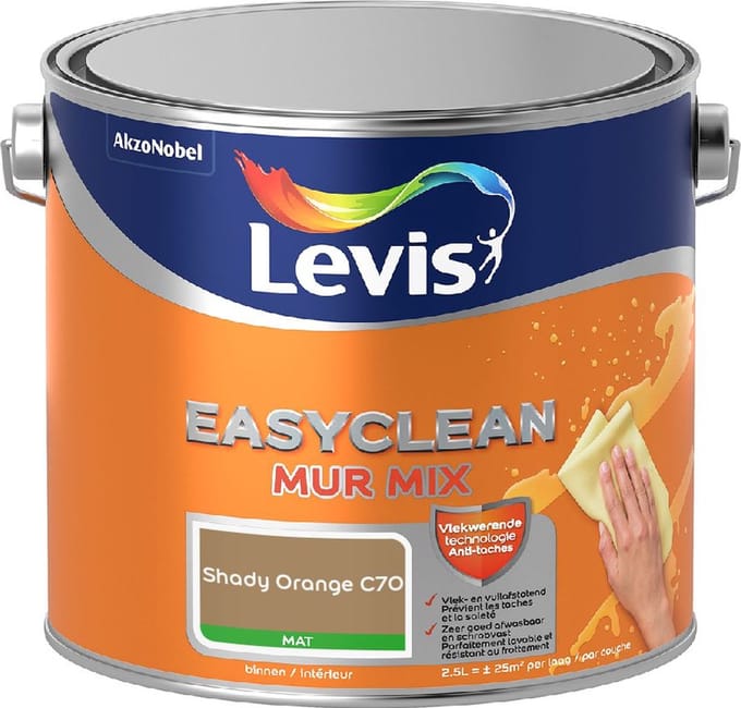 Levis - Easyclean Mur Mat Mix - Shady Orange C70 - Mengverf - 2,5 L