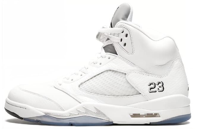 Air Jordan 5 Retro 'Metallic White' 2015 136027-130 40 white