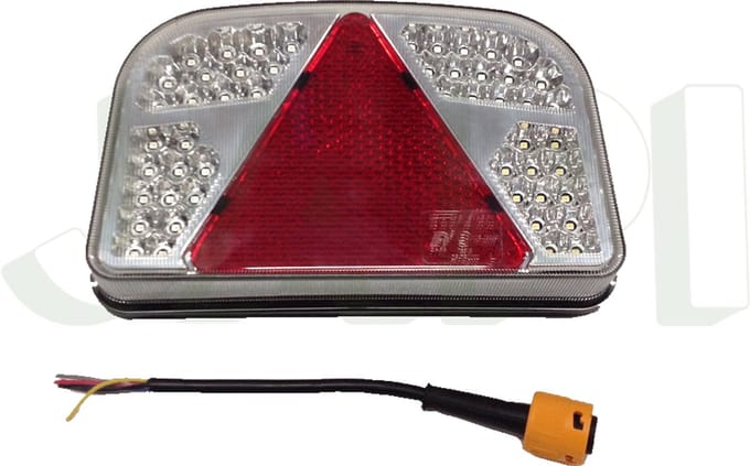 Achterlicht LED 244x149x48mm — Links